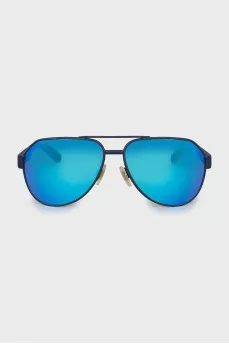Blue aviator sunglasses