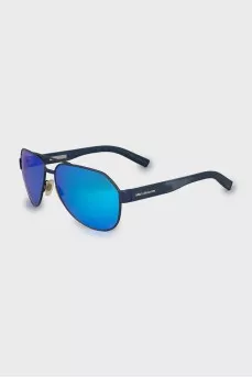 Blue aviator sunglasses