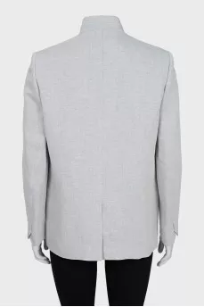Jacket without fastening with tag