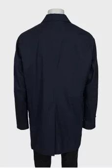 Men's coat made of wool and silk