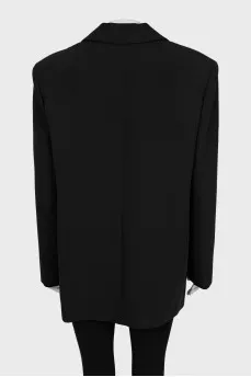 Black double-breasted jacket