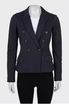 Jacket with button fastening