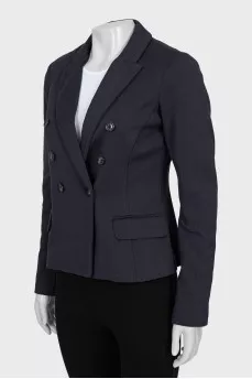 Jacket with button fastening