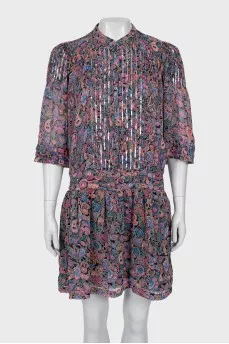 Dress decorated with sequins