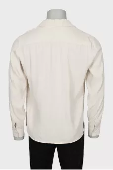 Men's beige shirt with tag