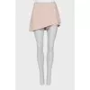 Asymmetrical cut short skirt