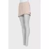 Asymmetrical cut short skirt