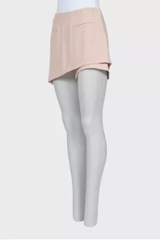 Asymmetrical cut short skirt