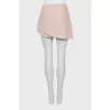 Asymmetrical cut short skirt