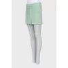 Suede skirt with patch pockets