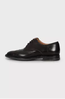 Men's brown leather brogues
