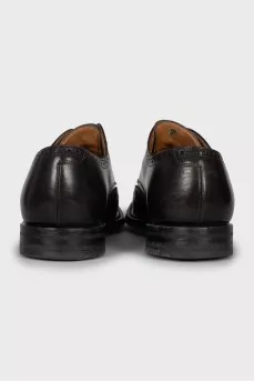 Men's brown leather brogues