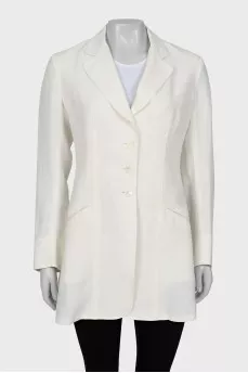 White linen jacket