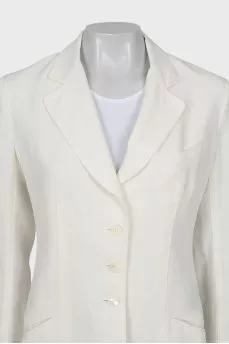 White linen jacket