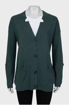 Cashmere cardigan with tag