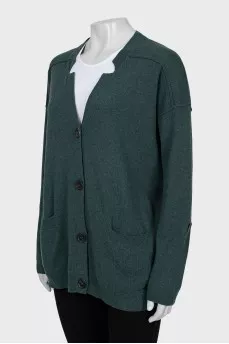 Cashmere cardigan with tag