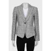 Houndstooth fitted jacket
