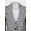 Houndstooth fitted jacket