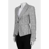 Houndstooth fitted jacket