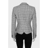 Houndstooth fitted jacket