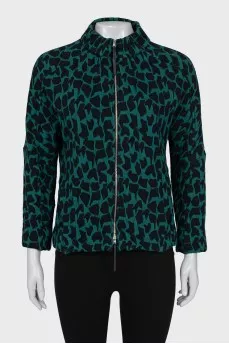 Printed zip jacket