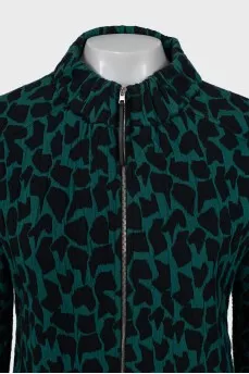 Printed zip jacket