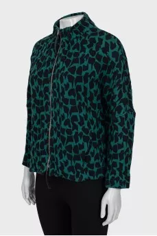 Printed zip jacket