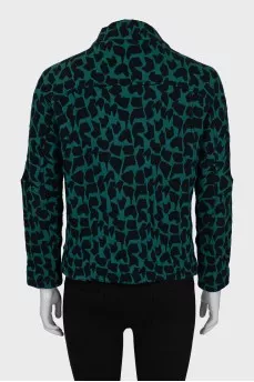Printed zip jacket