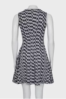 Black and white mini dress