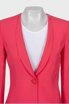 Silk suit consisting of a jacket and shorts