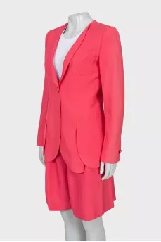 Silk suit consisting of a jacket and shorts