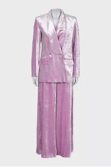 Pink suit with tag