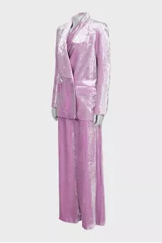 Pink suit with tag