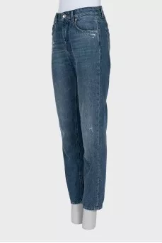 Джинсы на высокой посадке straight fit