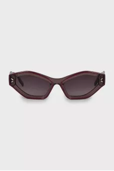 Sunglasses with logo frame