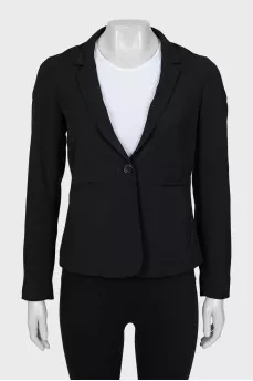 Fitted jacket with button