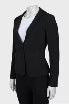Fitted jacket with button