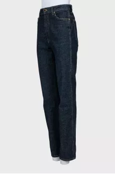 Blue high waist jeans