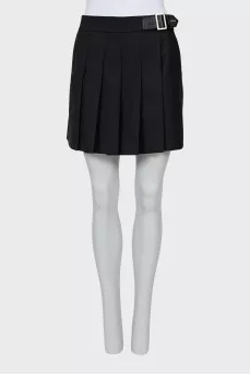 Pleated skirt-shorts