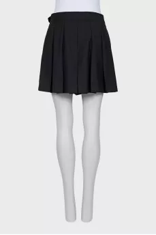 Pleated skirt-shorts