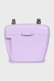 Purple plastic bag