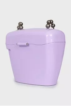 Purple plastic bag