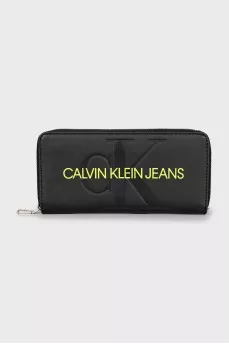 Wallet with brand logo