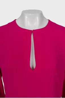Fitted silk blouse