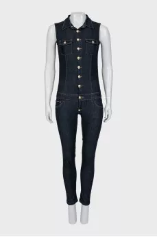 Jumpsuit decorated with crystals