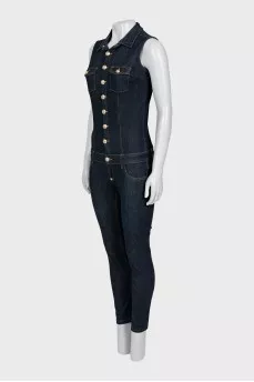 Jumpsuit decorated with crystals