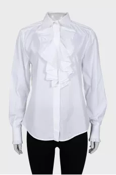 White shirt with frills