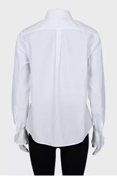 White shirt with frills