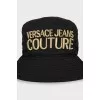 Black panama hat with gold embroidery