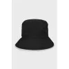 Black panama hat with gold embroidery